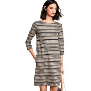 Garnet Hill Dress Womens T-shirt Pockets Size 14 Casual Classic Minimalist Mini